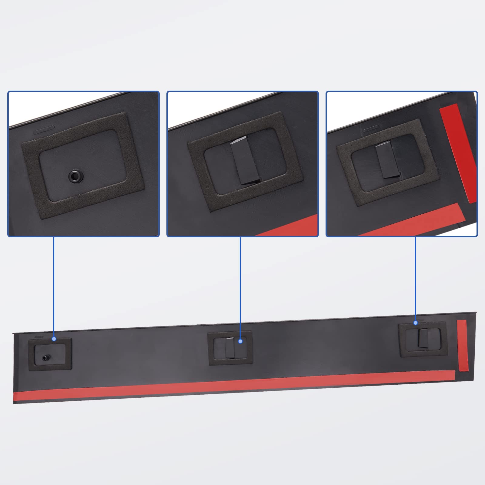 926-446 B Pillar Trim Door Molding For Front Passenger Driver Side Windshield Outer Compatible With 2008-2016 Chrysler Town & Co