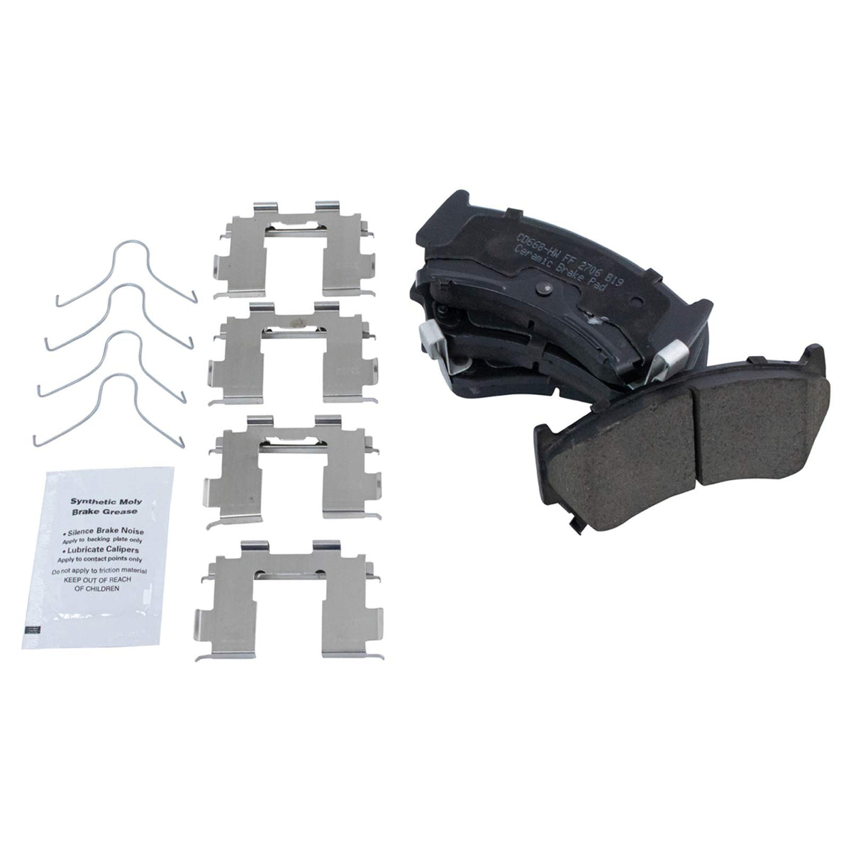 TRQ Front Brake Pads Ceramic Compatible with 1995-1998 Nissan 200SX 1995-1999 Sentra