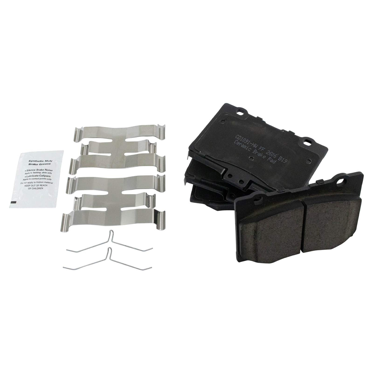 TRQ Front Brake Pads Ceramic Compatible with 2005-2012 Acura RL