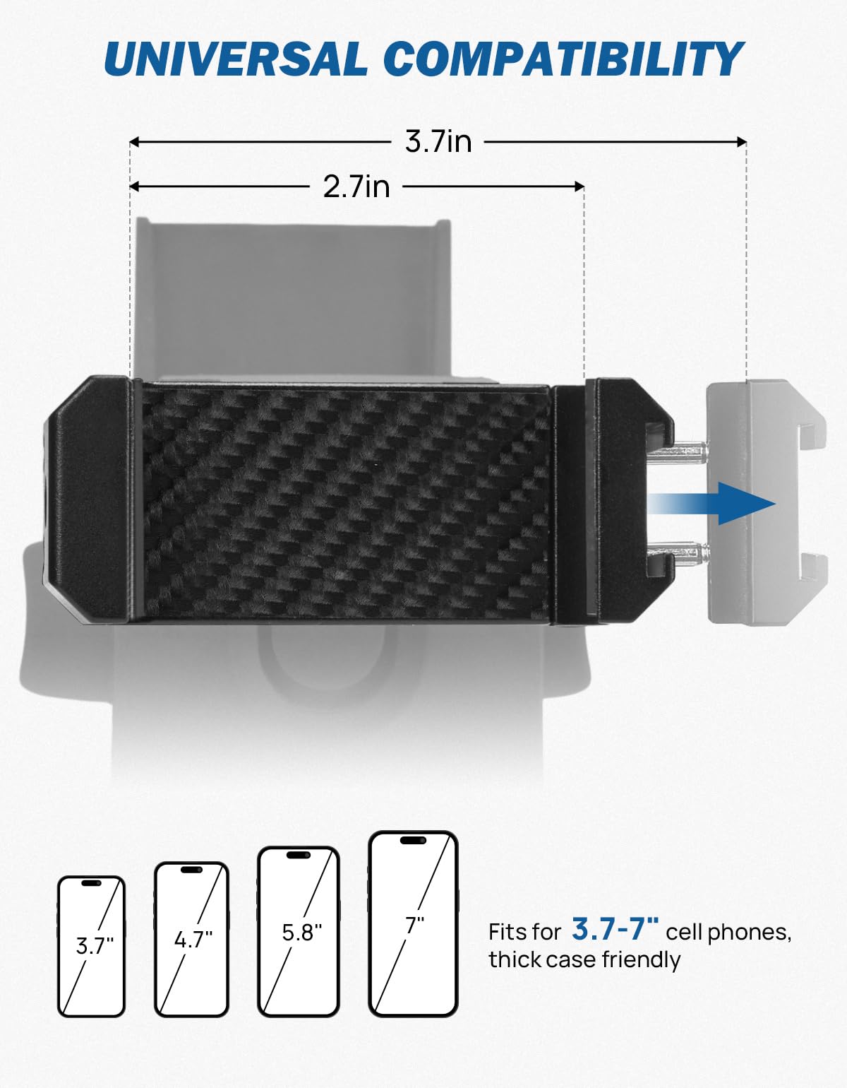 Joytutus Cubby Phone Mount Cubby Storage Compatible With Ford Maverick 2024 2023 2022 Truck Dash Cubby Insert Phone Holder & Sto