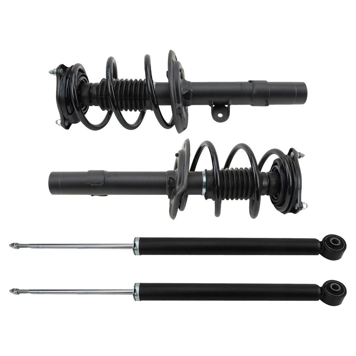 Trq Front And Rear Complete Strut Assembly & Shock Absorber Kit Complete Strut & Coil Spring Assembly Compatible With 2018-2022 