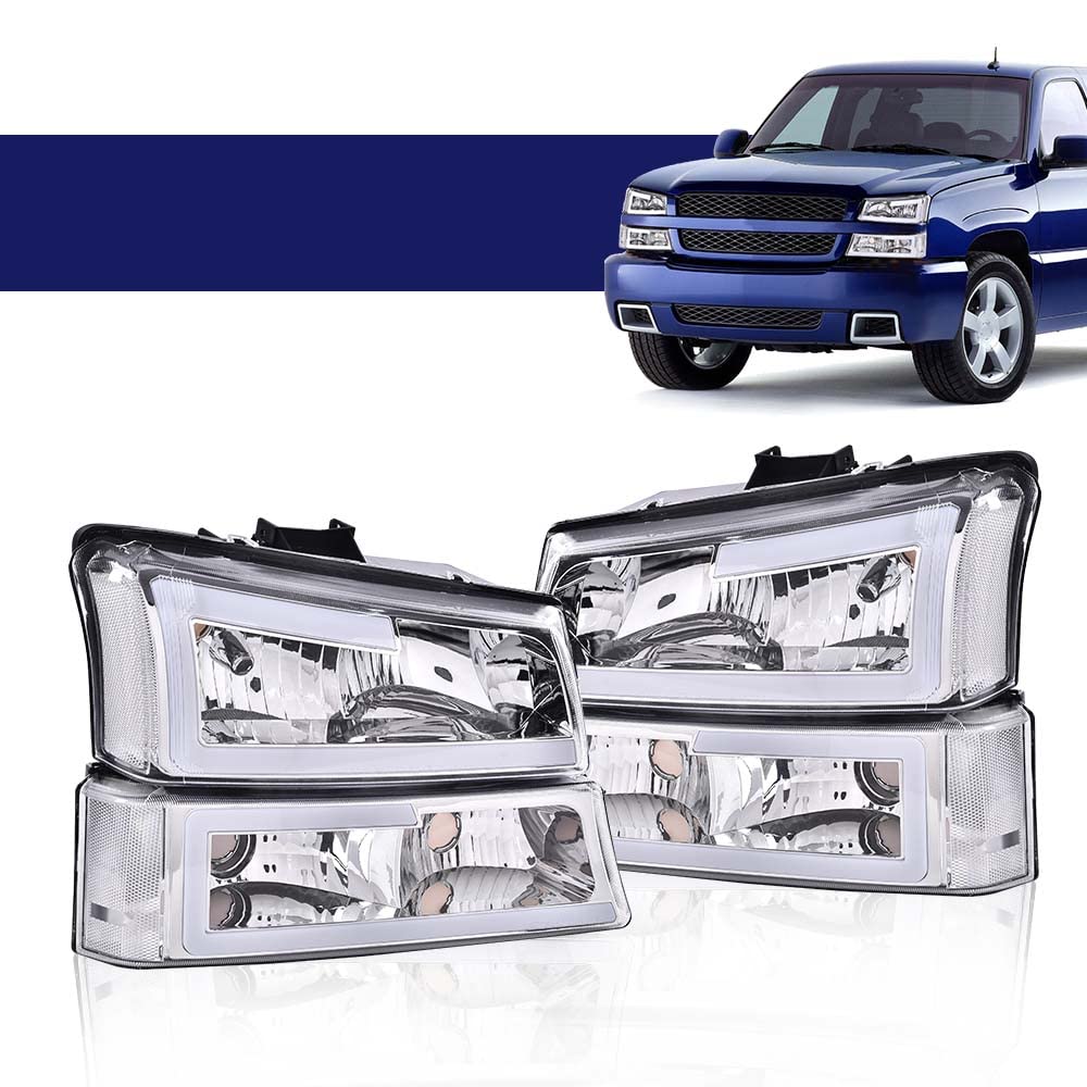 G-Plus Led Headlights Compatible With Chevy Avalanche/Silverado 1500 2500 Hd 3500 2003-2006/Fit Chevy Silverado 1500 2500 3500 C