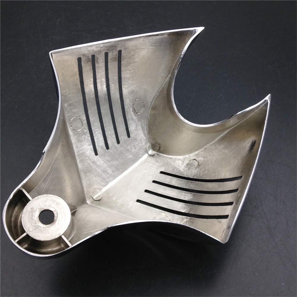 Httmt Mt246-001-Cd Chrome Horn Cover Compatible With Harley Big Twins V-Rods Stock Cowbell Horns 1992-2020
