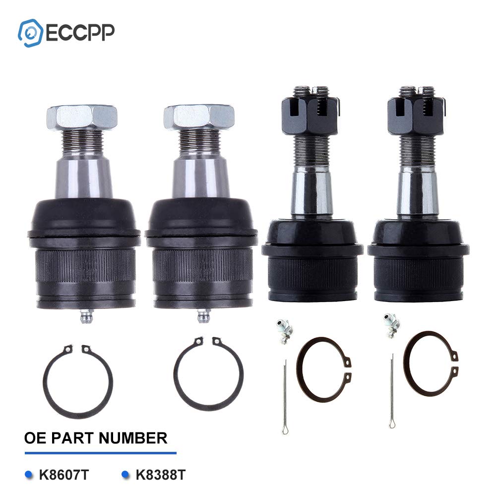 ECCPP Front Suspension Lower Upper Ball Joint 94-99 for Dodge Ram 2500 3500 4WD 92-12 for Ford for F-250 for F-350 for F-450 for