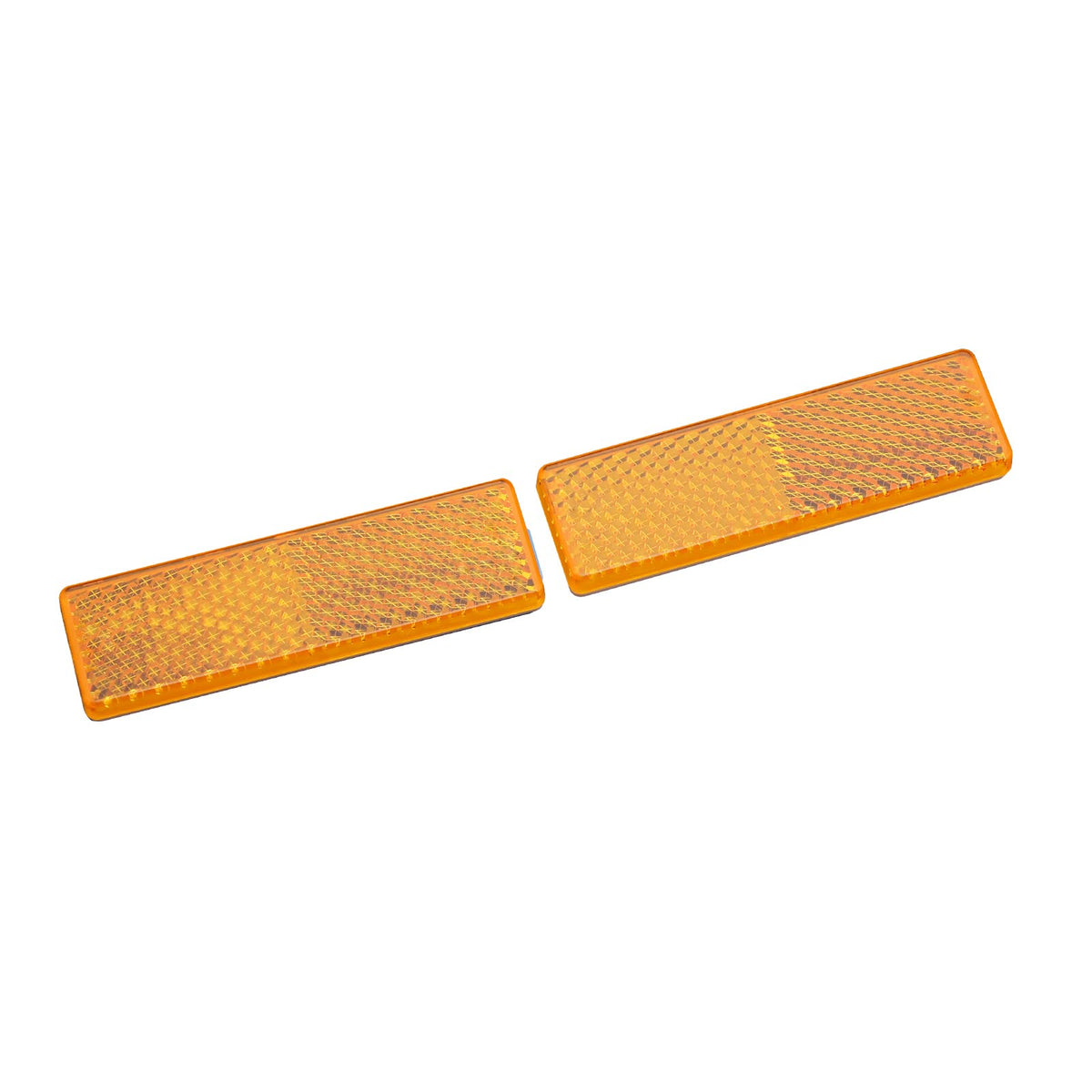 MFC PRO Rectangular Safety Stick-on Reflector Truck Trailer Warning Reflective Plate for Car Caravan Lorry Bus(Yellow, 2.99 x 0.