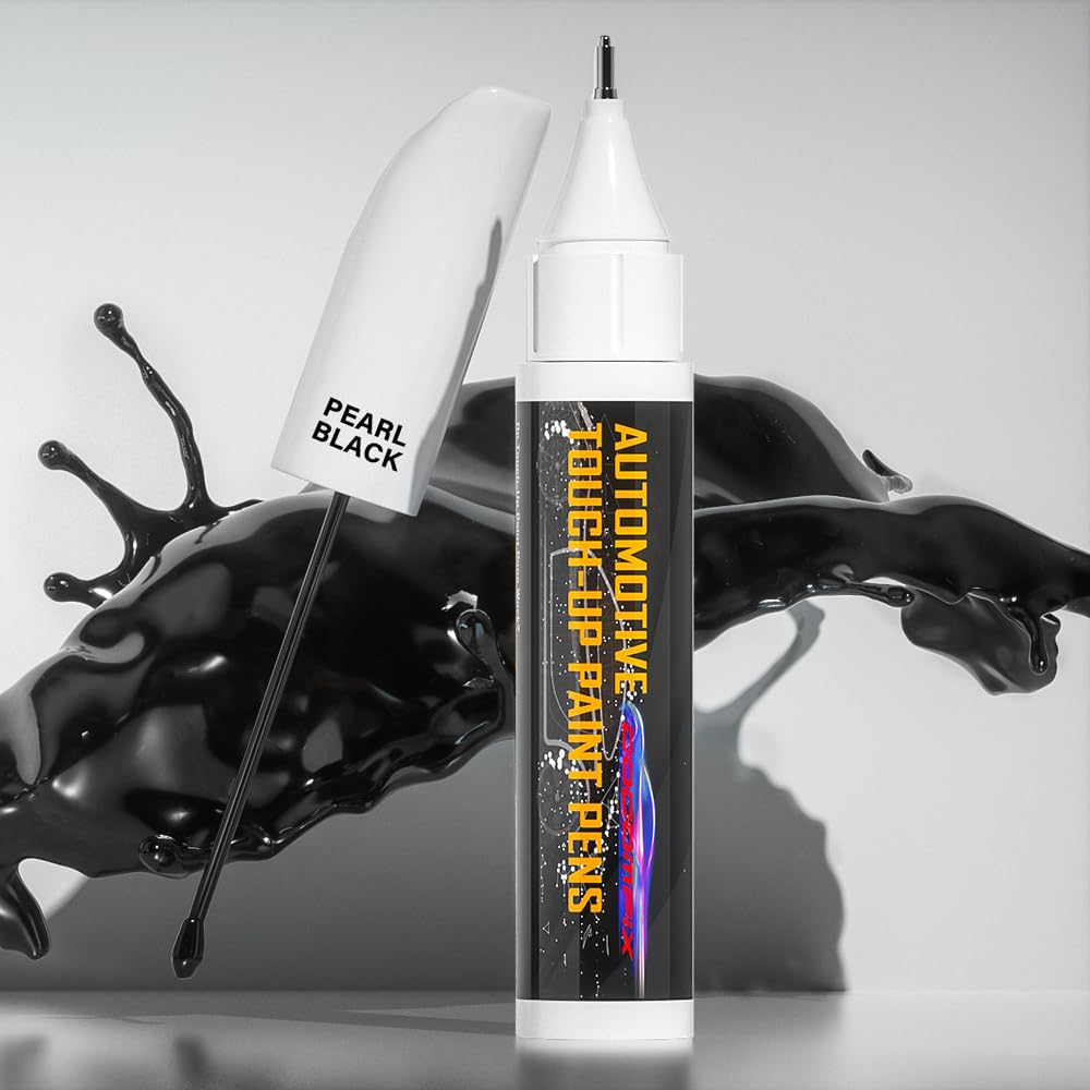 Touch Up Paint for Cars(Pearl Black), Automotive Car Touch Up Paint Pen, Two-In-One Car Paint Scratch Repair, Car Scratch Remove