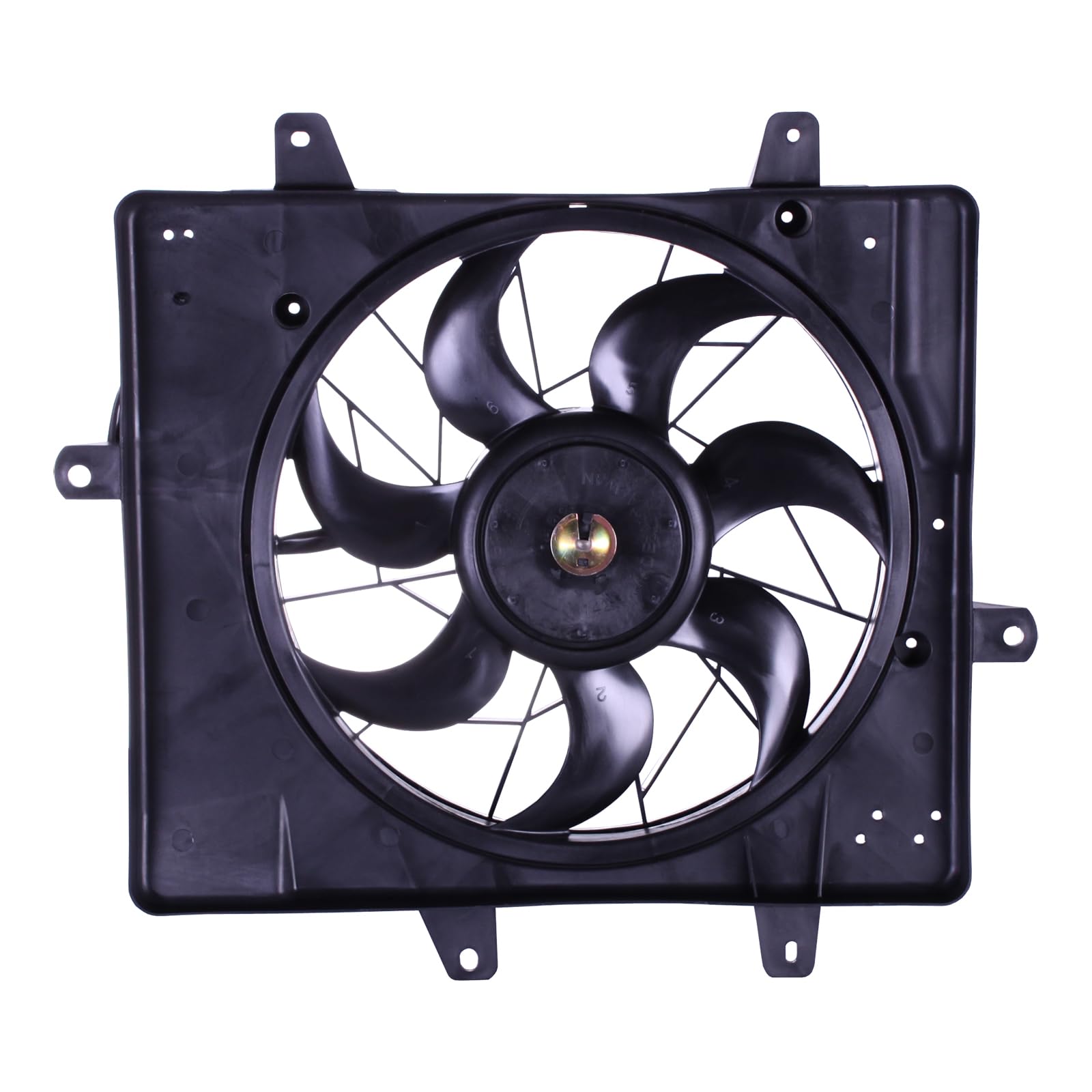 TYG Upgraded Cooling Fan Assembly for 2001-2008 Chrysler PT Cruiser 2.4L w/o Turbo | Racing-Level OE Replacement Engine Radiator