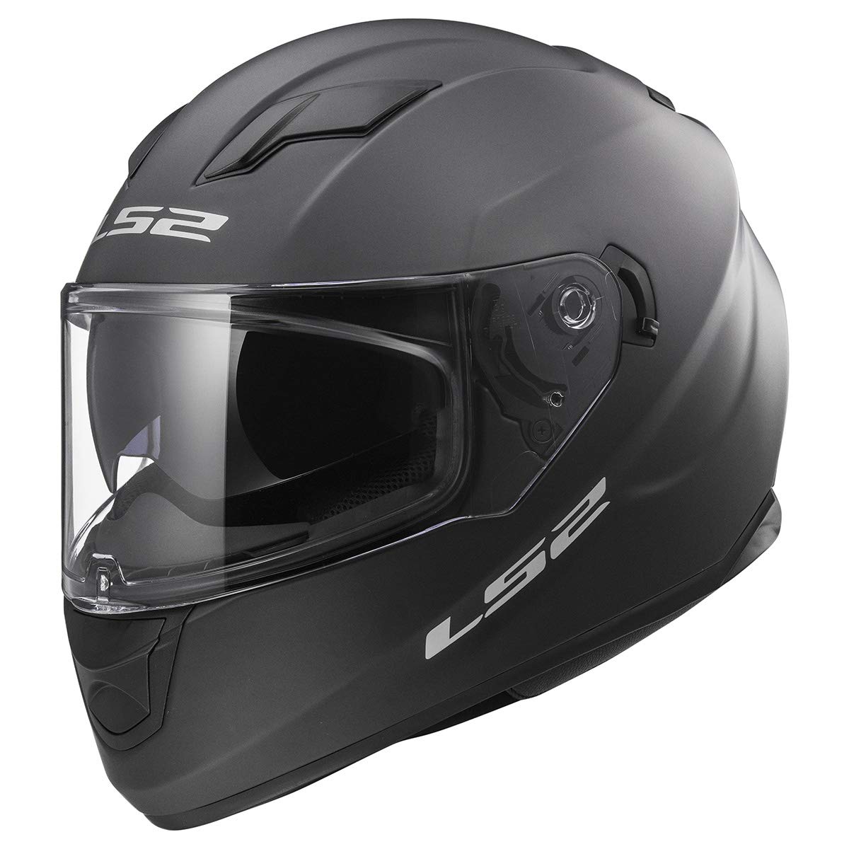 Ls2 Stream Solid Full Face Motorcycle Helmet With Sunshield (Matte Titanium, Large)