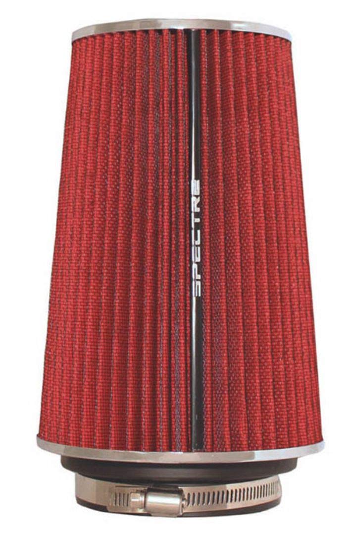 Spectre Performance SPE-9732 Universal Clamp-On Air Filter: Round Tapered; 3 in/3.5 in/4 in (102 mm/89 mm/76 mm) Flange ID; 8.75