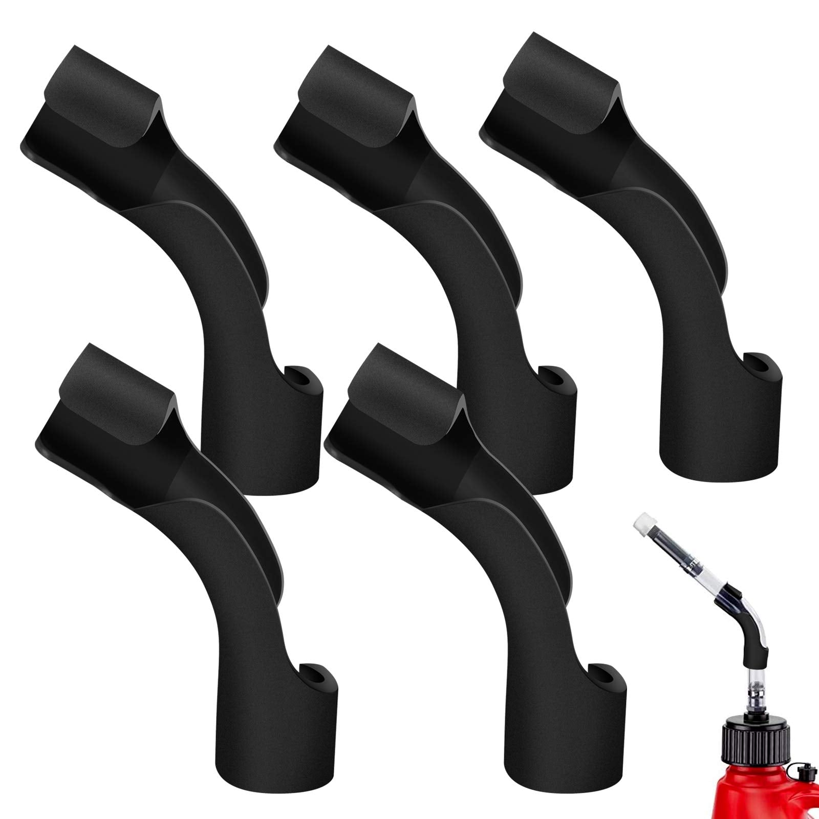Eapele 5 Pack Hose Bender For Racing Fuel Tanks,Gas Jugs, Fuel Cans-Compatible With Vp, Sportsman, Rural King And More, 1'' Insi