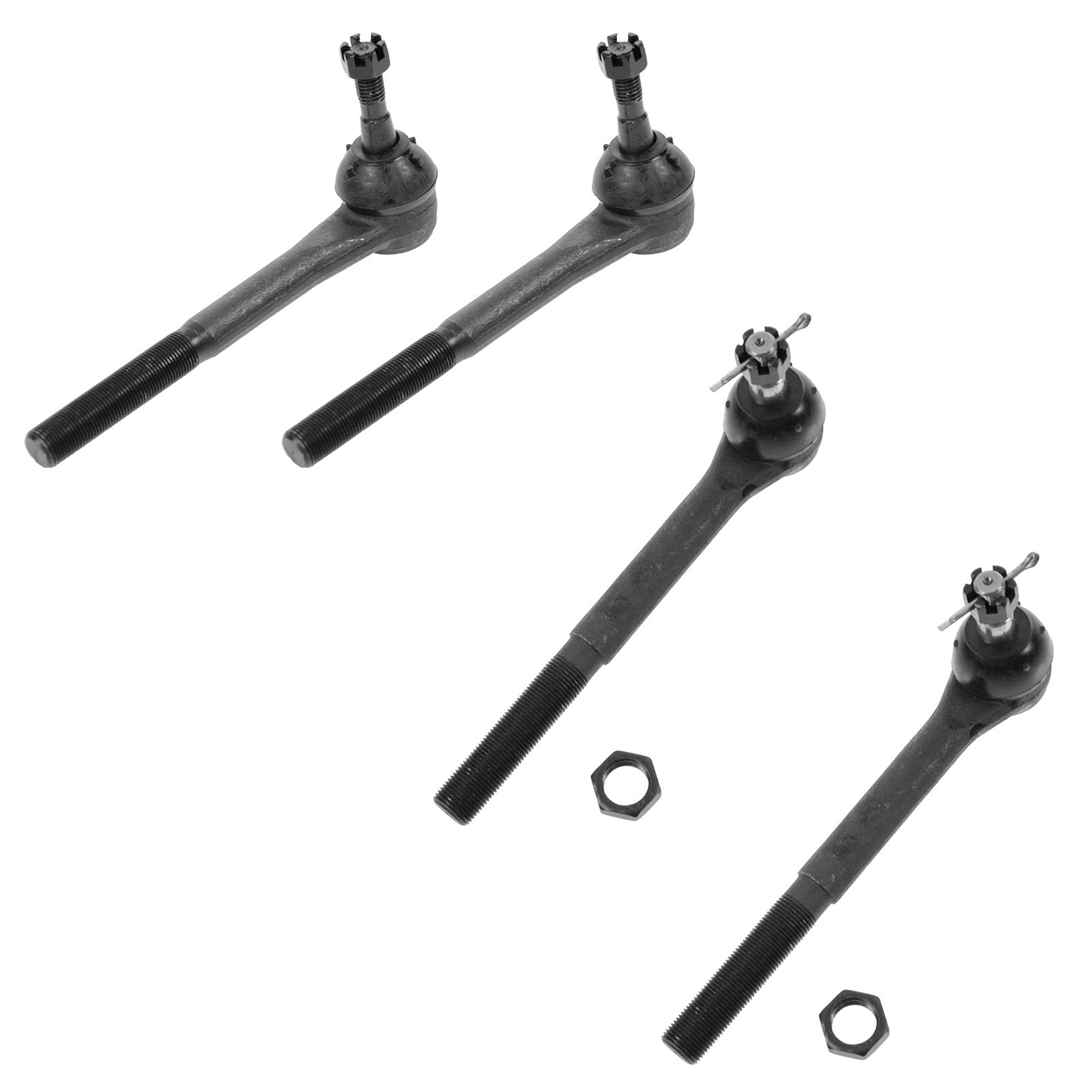 Trq Tie Rod Kit Inner Outer Driver & Passenger Side Set Of 4 For Chevy Gmc Truck 2Wd