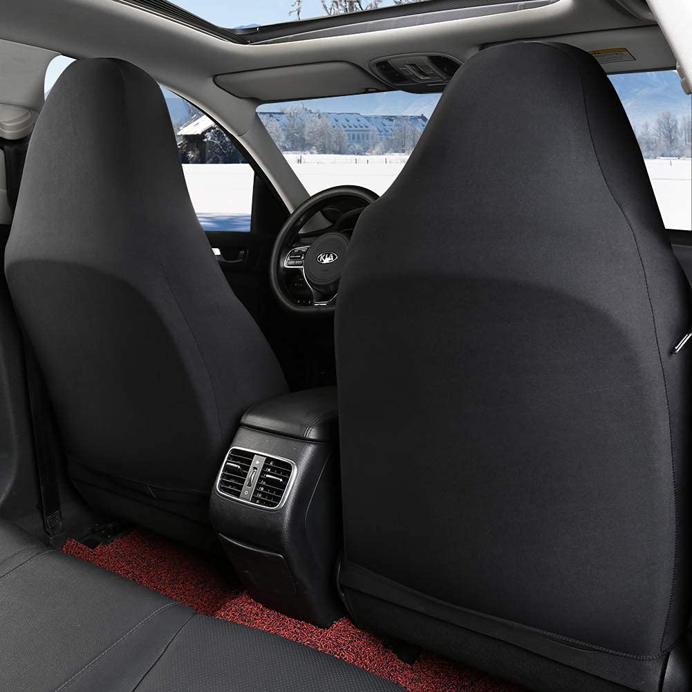 Giant Panda Front Car Bucket Seat Covers, Leather High Back Auto Seat Covers For Cars, Trucks, Jeep, Van, Suv, Pickup, Airbag Co