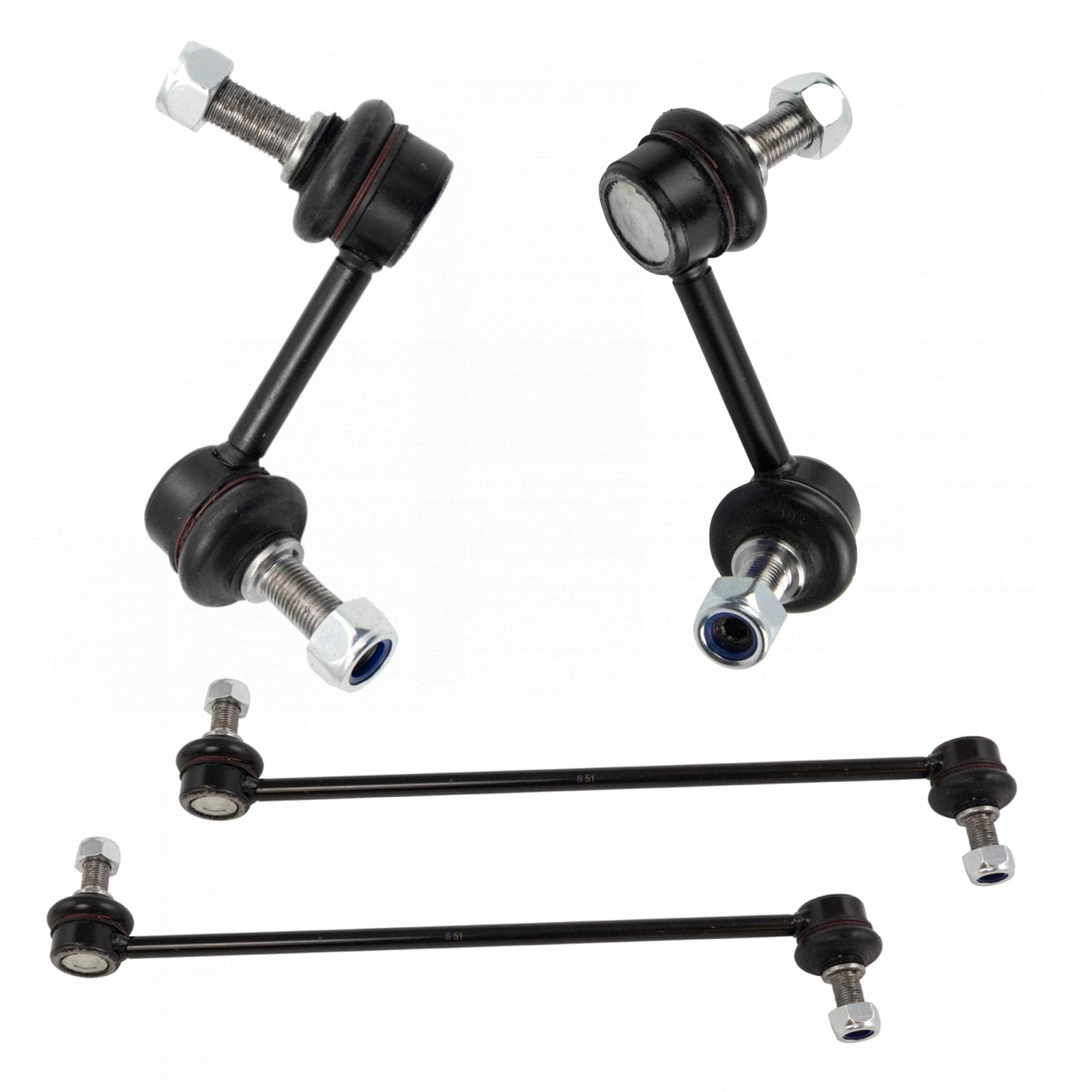 Trq Front & Rear Sway Bar Stabilizer Link Set Compatible With 2013-2018 Hyundai Santa Fe Santa Fe Sport 2014-2015 Kia Sorento