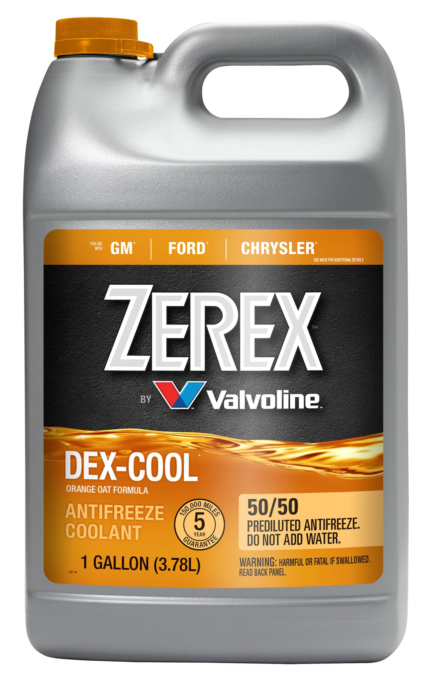 Zerex Dex-Cool Organic Acid Technology 50/50 Ready-To-Use Antifreeze/Coolant 1 Ga
