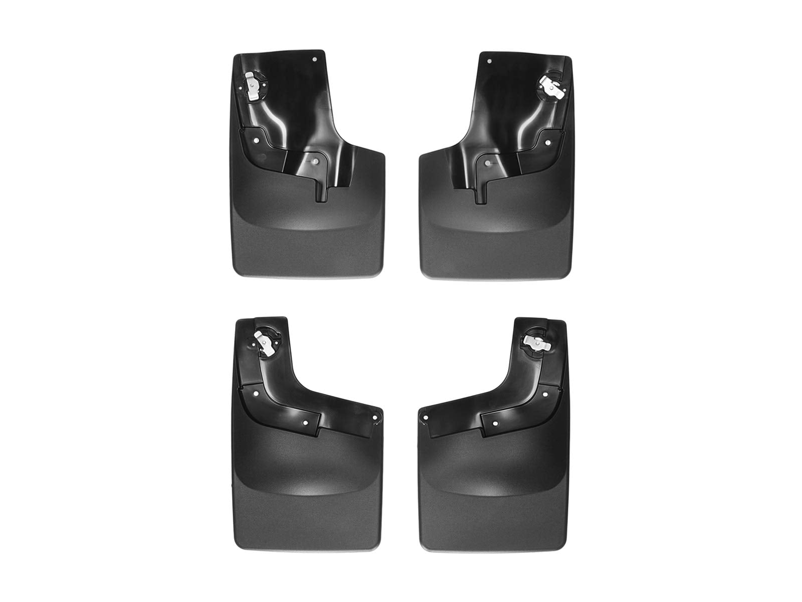 WeatherTech Custom No Drill Splash Guard MudFlaps for Colorado, Canyon  Front & Rear Set (110049120049), Black