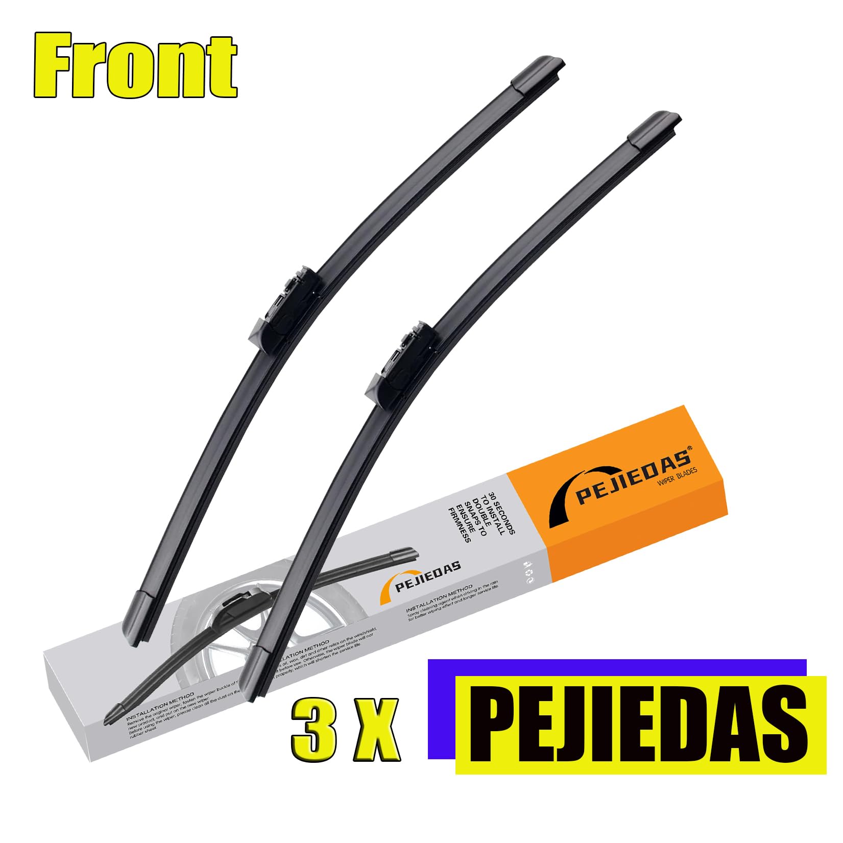 3 Wiper Blades For Subaru Forester 2019 2020 2010 2022, Front Wiper Blades + Rear Wiper Blades, Oe Original Style (26 + 17 + 14 - Pack Of 3)