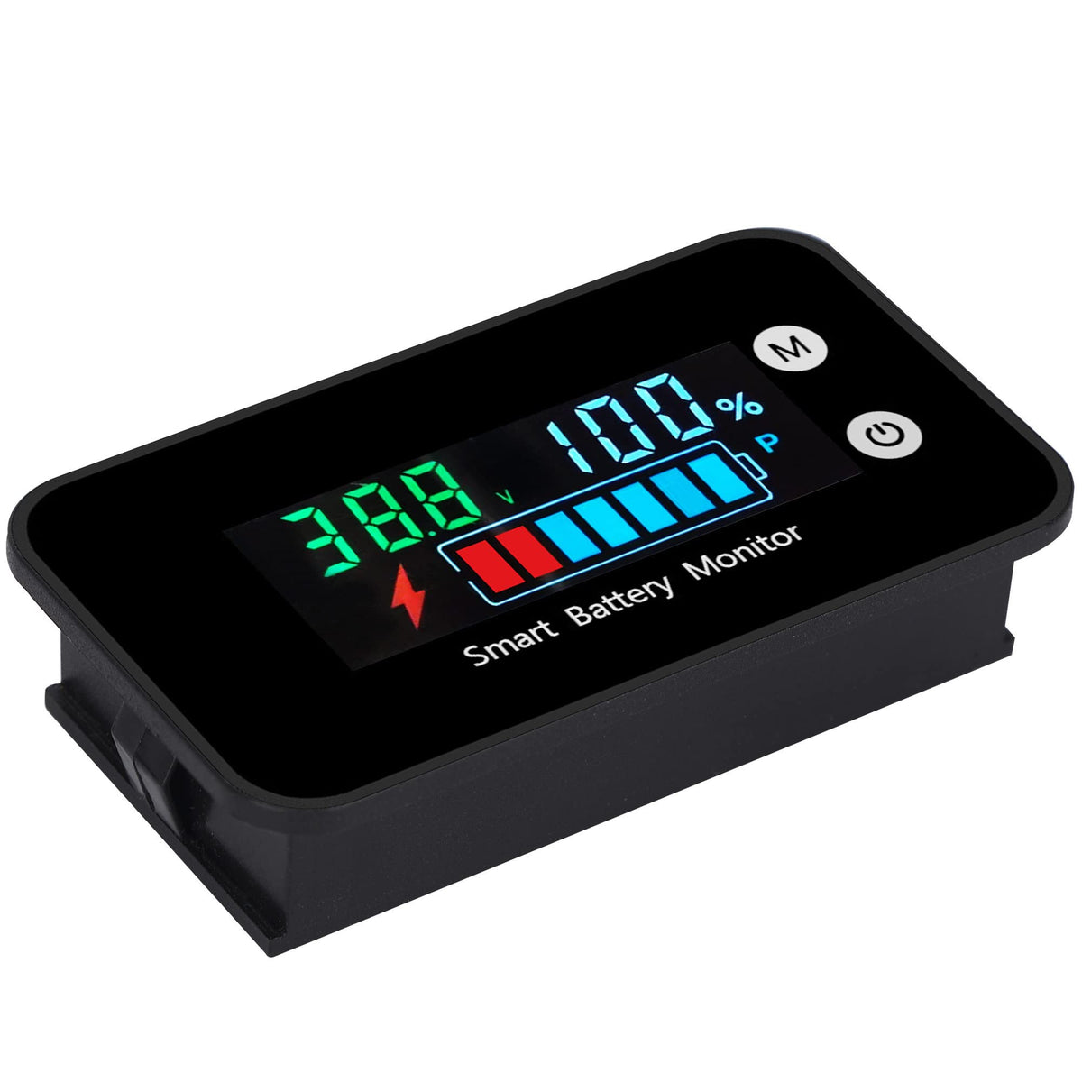 Ipx7 Waterproof Battery Monitor Tester 12V 24V 36V 48V 60V 72V,Car Motorcycle Golf Cart Battery Meter Digital Battery Capacity R