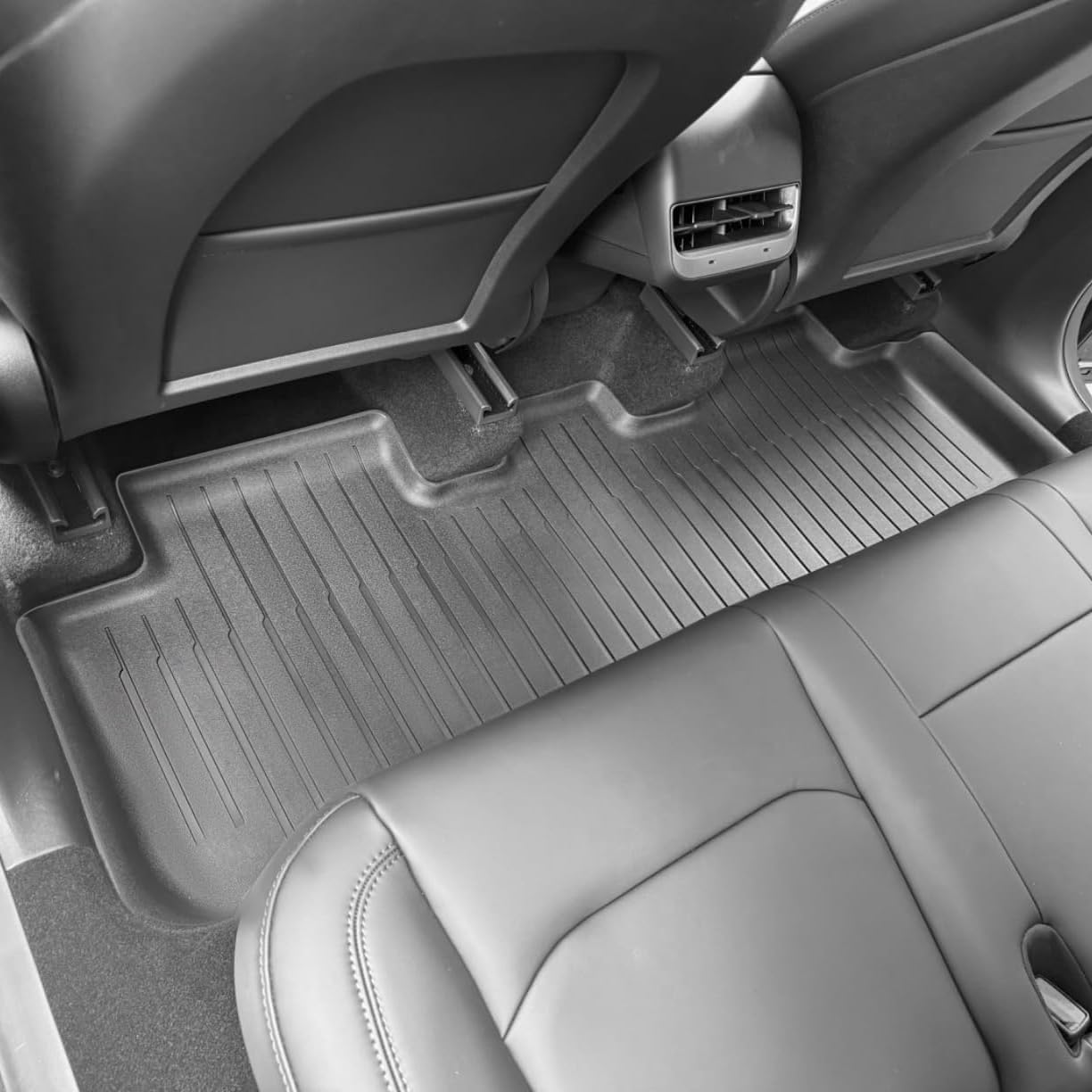 Super Liner Floor Mats For Tesla Model Custom Fit 2021-2025-5Seat Full Set 6*Pcs All-Weather Cargo Liner Rear Cargo Tray Trunk F