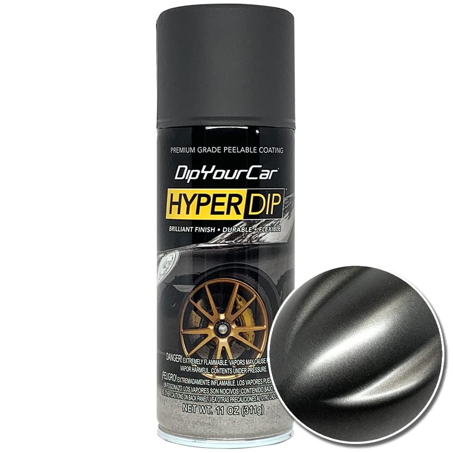 Dipyourcar Hyperdip Paint - Can Of Sprayable Automotive Dip Coat - Removable Peelable Paint Protection For Cars - Anthracite Gre