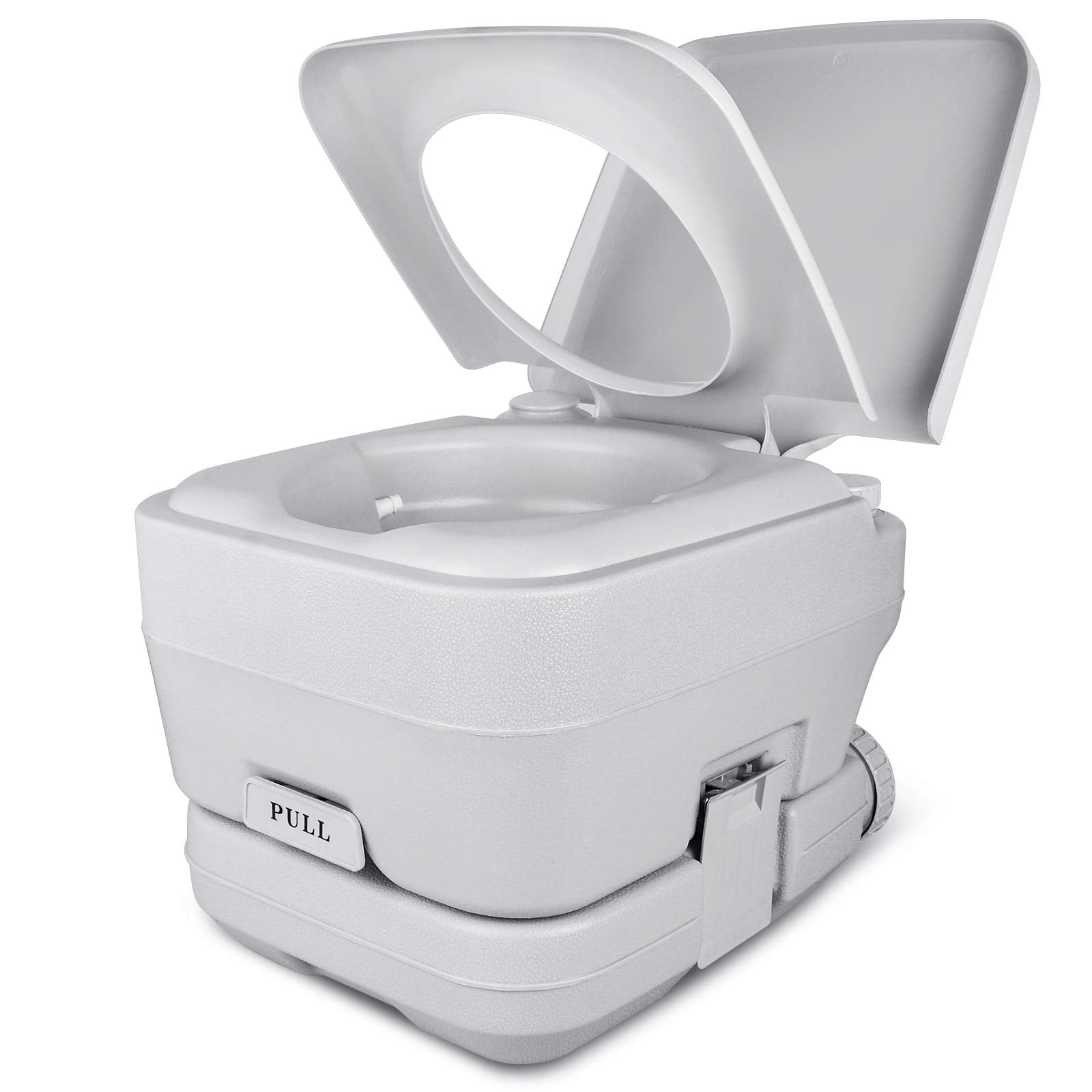 Yitahome Portable Toilet 2.6 Gallon Camping Rv Potty, Double Water Outlet, Press Flush Pump, For Travel, Boating, Hiking, Trips,