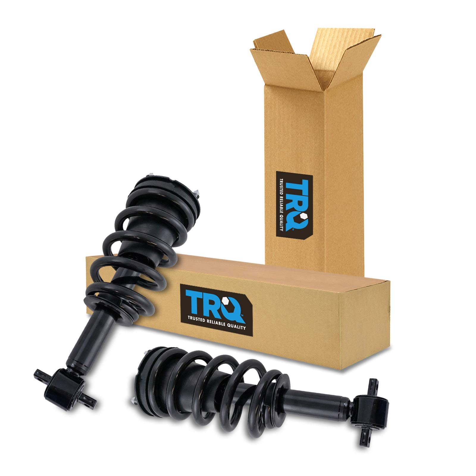 Trq Front Loaded Complete Shock Strut Spring Assembly 2 Piece Pair Set For 2014-2017 Chevy Silverado / 2014-2017 Gmc Sierra 4Wd 