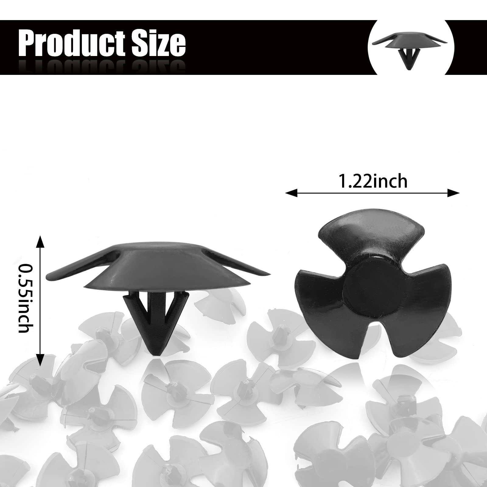 20Pcs Hood Insulation Retainers Push-Type Retainer Clipsreplacement For Chrysler Jeep Dodge Ram Cherokee Grand Cherokee - Replace Oem 4878883Aa Lh Lhs Nylon Clip Fasteners Push Type Push Pin Screws