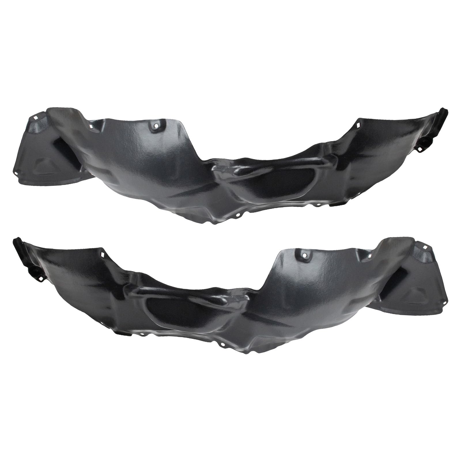 Trq Front Inner Fender Liner Set Compatible With 2004-2005 Toyota Sienna To1248130 To1249130