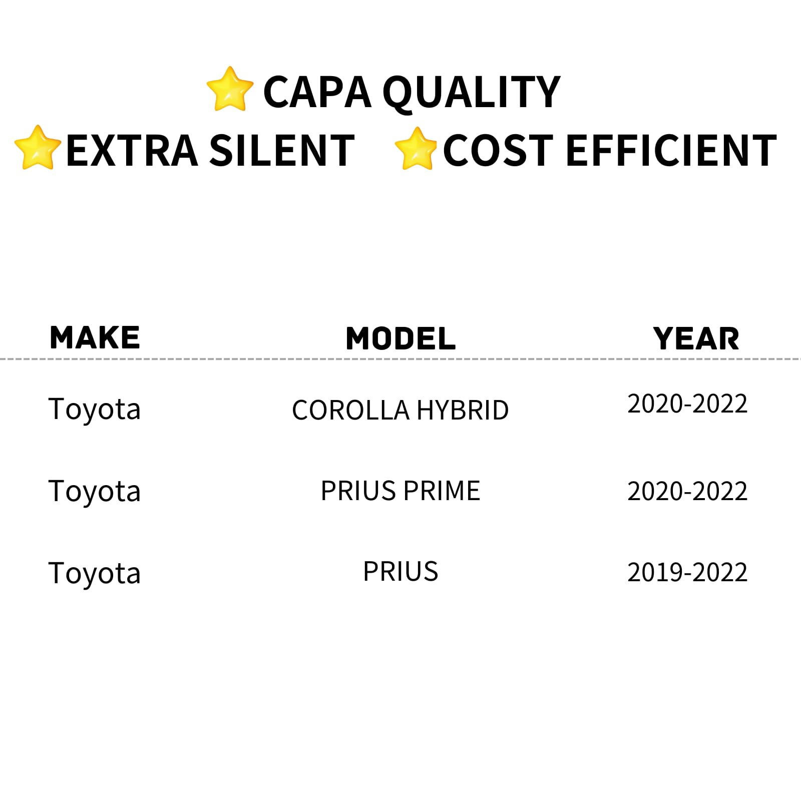 TYG (CAPA CERTIFICATE) Active Grille Shutter For TOYOTA Corolla Hybrid/Prius Prime 20'-22' / Prius '19-22' 53019-12010 TO1206102