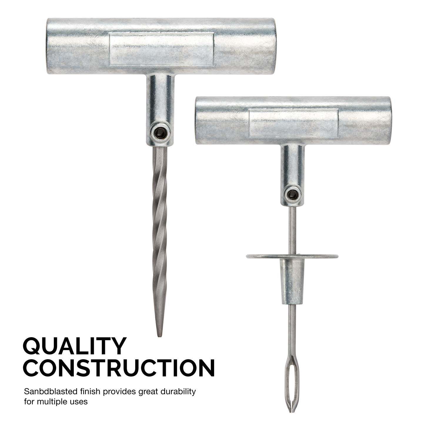 Tooluxe 50002L -35 Piece Tire Repair Universal Heavy Duty Tire Repair Kit With Plugs, Fix A Flat Tire Repair Kit, Ideal For Tires On Cars, Trucks, Motorcycles, Atv Roadside Emergency, Tire Plug Kit