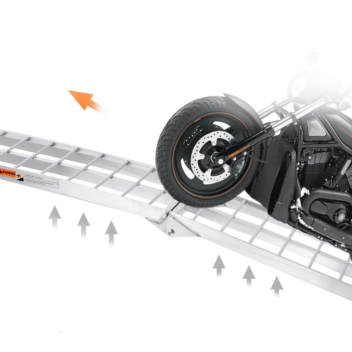 Vendav Motorcycle Ramp For Pickup Trucks 7.5Ft Folding Aluminum Dirt Bike Ramp,750 Lbs Capacity,Pc.