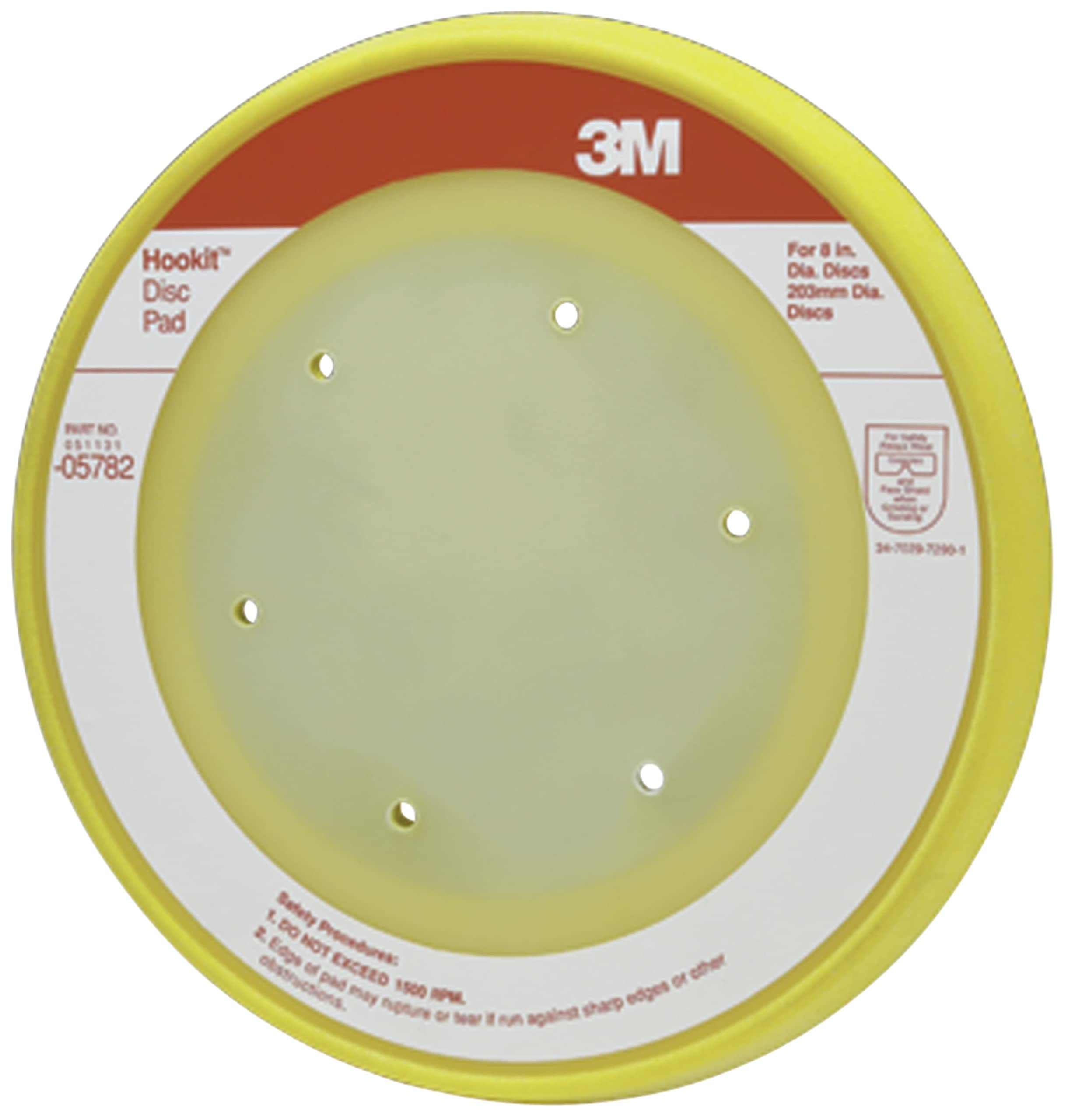 3M Hookit Disc Pad Dust Free, 05782, 8 in, 1 per case