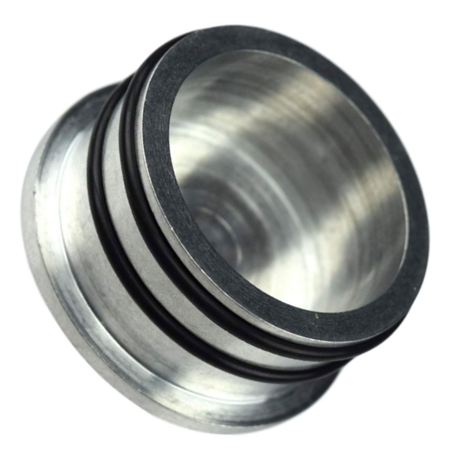 ICT Billet Duramax Turbo Diesel 2004.5-10 LBZ LLY LMM Mouth Piece Resonator Noise Reduction Plug Cover Cap 6.6L Seal Billet Alum