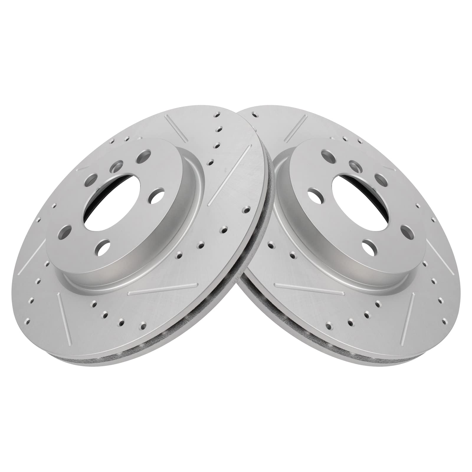 Trq Front Performance Brake Rotors Set Premium G-Coated Compatible With 2014-2021 Mini Cooper