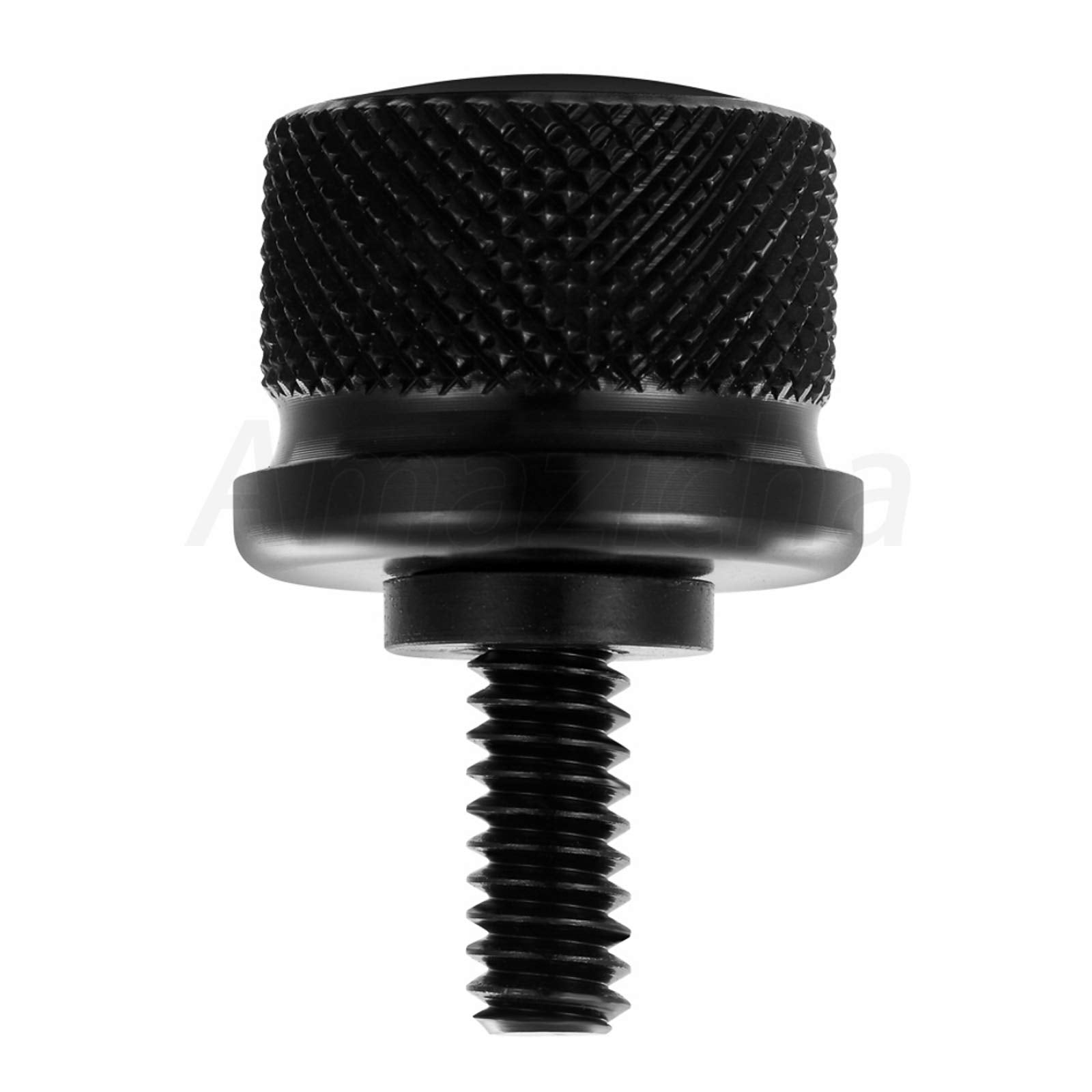 Amazicha Black Aluminium Seat Bolt Tab Screw Mount Compatible For Harley Davidson Sportster Softail Touring Dyna 1996-2023