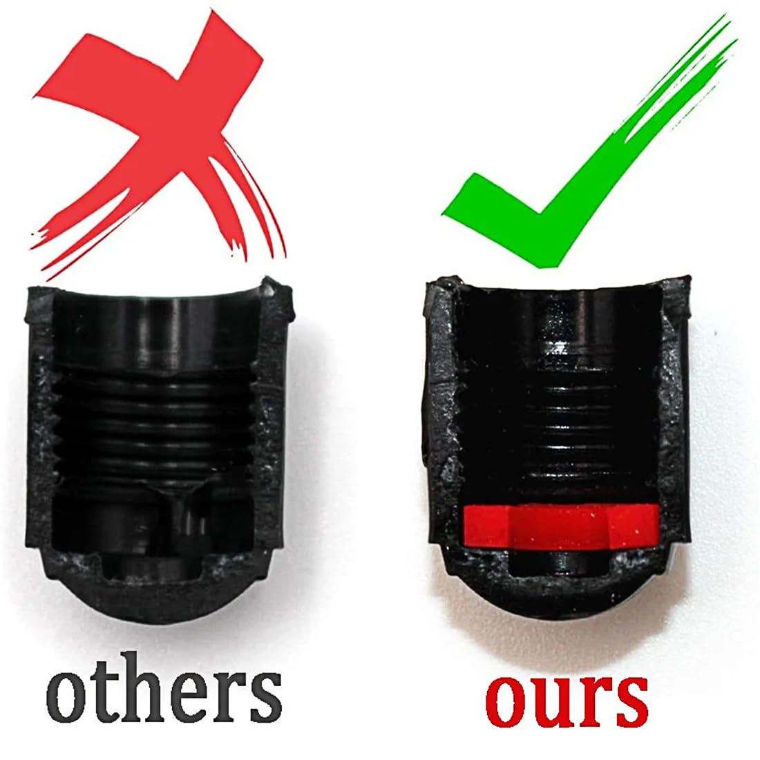 Dblosp Car Tire Valve Stem Caps, 50 Pcs Plastic Tire Valve Stem Caps, Durable & Stylish Air Caps For Cars, Suvs, Trucks, Bikes,