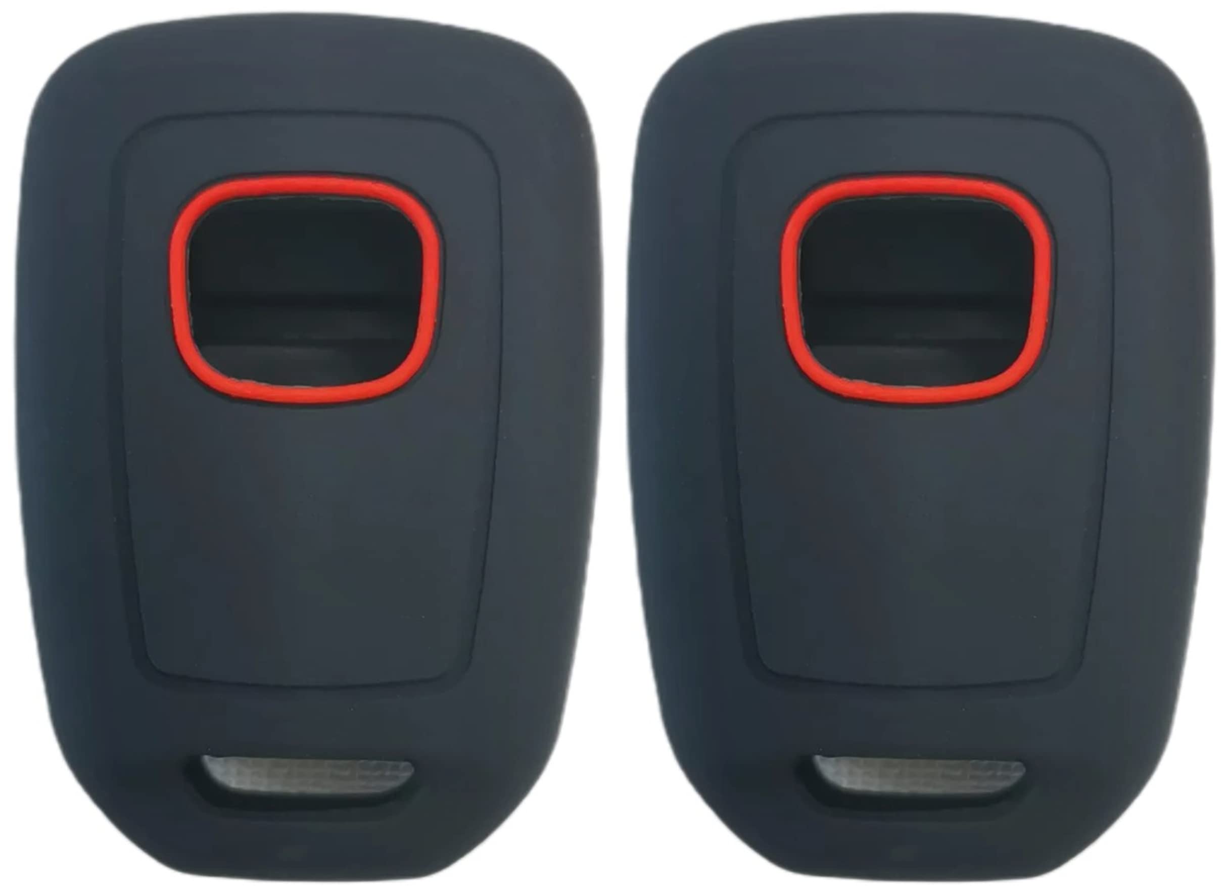 Reprotecting Silicone Rubber Key Fob Cover Compatible With Honda Accord Cr-V Civic Crosstour Fit (Only Fit Straight Key Fob) (Black Black)