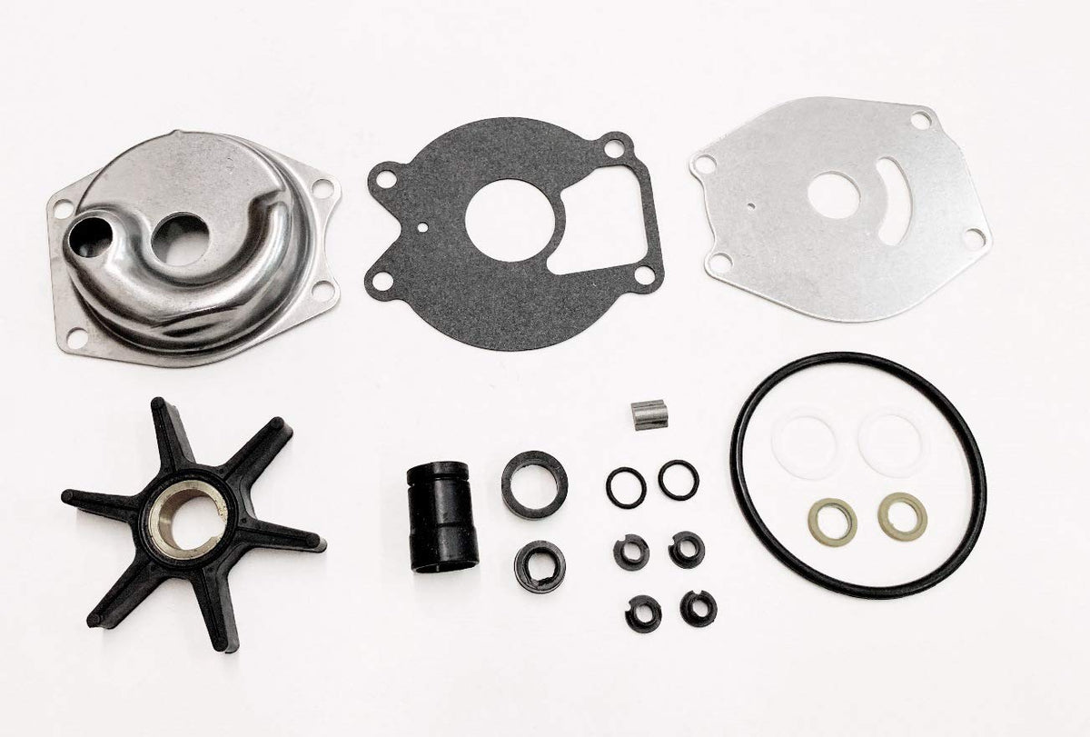 Water Pump Repair Kit with Impeller Replacement for Mercury Mariner 2 Stroke 15-25 HP 4 Stroke 9.9-15 HP - 99157T2, 46-99157T2