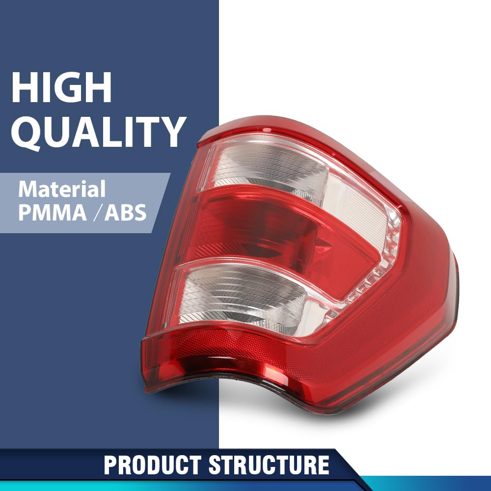 Pit66 Tail Lights Brake Lamps Left And Right Compatible With Ford F150 Xl 2021-2023, Fit For W/Factory Incandescent And W/O Blin