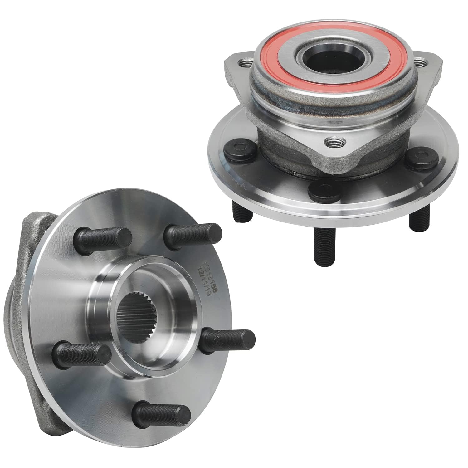 Detroit Axle - 2 Front Wheel Bearing Hubs For 1999-2001 Jeep Cherokee 2000-2006 Jeep Wrangler Tj, Replacement Wheel Bearing And