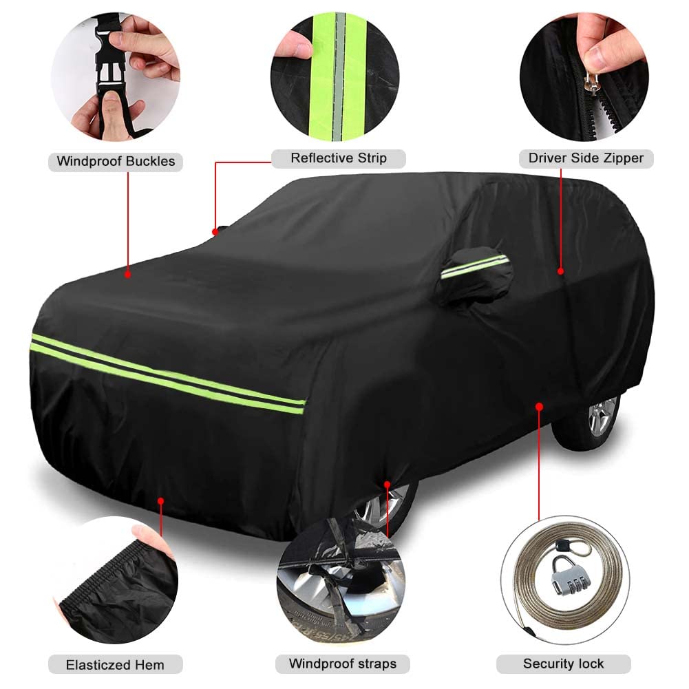 Waterproof Car Covers Replace For 2019-2025 Toyota Corolla Hatchback, 6 Layers All Weather Custom-Fit Outdoor Full Car Covers Wi