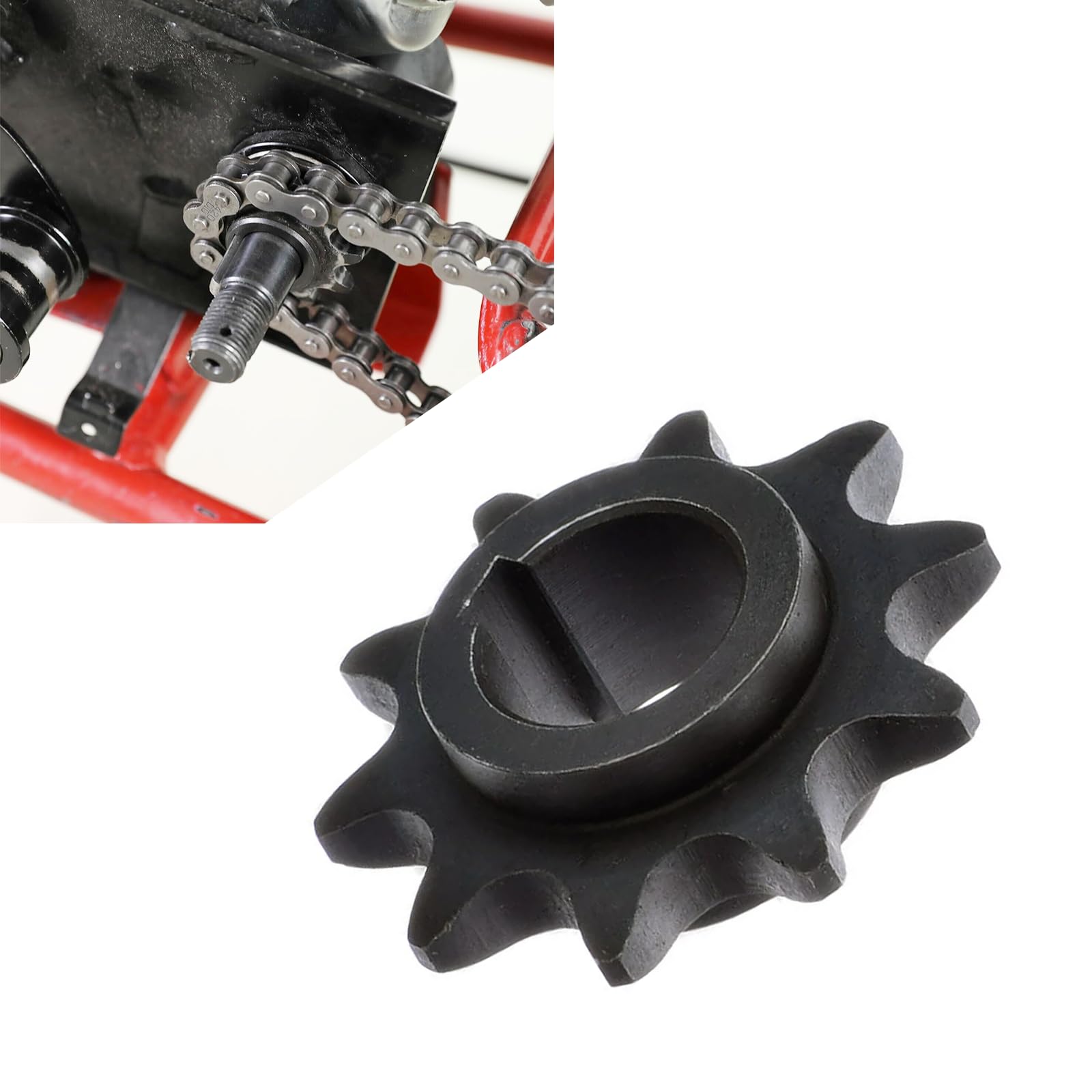 Qymoto Ct200U Front Chain Sprocket,420 Chain 10 Tooth Sprocket With 5/8'' Bore For Coleman Ct200U,Bt200X,Ct200U Trail,Ct200U-Ex Most Mini Bikes