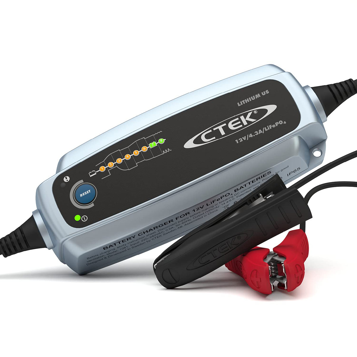 Ctek 56-926 Lithium Us  Fully Automatic Lithium Ion Phosphate Lifepo4 Battery Charger  5.0Ah - 60Ah  Maintenance Charging Up To