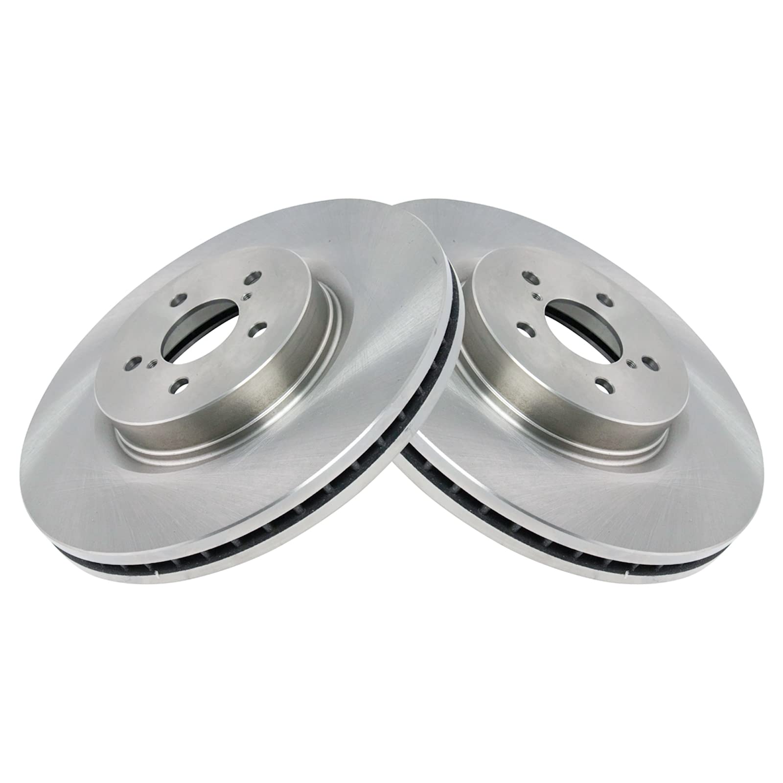 Trq Front Brake Pad & Rotor Kit Brake Pads Brake Rotor Semi-Metallic Compatible With 2009 Subaru Legacy