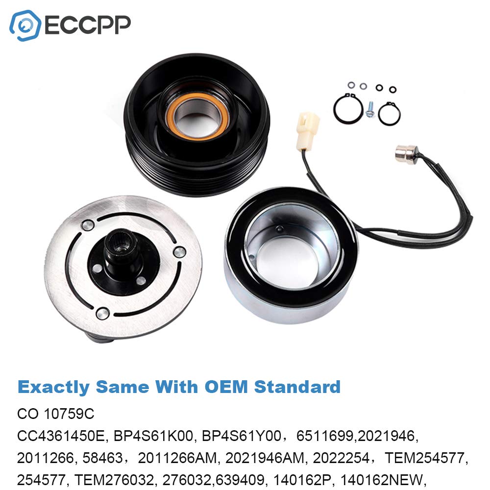 Eccpp A/C Clutch Fit For Mazda 3 5 2.0L 2.3L 2004 2005 2006 2007 2008 2009 2010