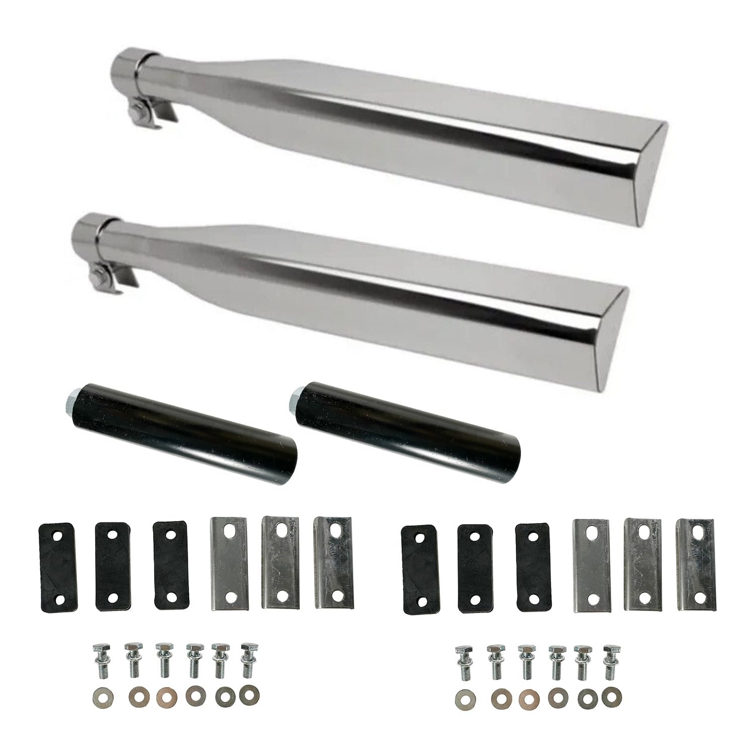 IBESTWOLF 2PCS Stainless Steel Quarter Fender Bracket Triangle for Peterbilt Kenworth Freightliner, Universal Fender Tube Bracke