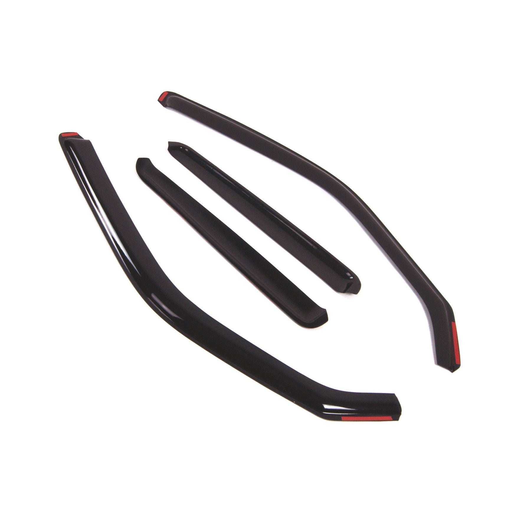 Tuningpros Wd2-342I Dark Smoke 4 Pcs Set Window Visor (In-Channel) Deflector Rain Guard Compatible With 2011-2017 Nissan Juke