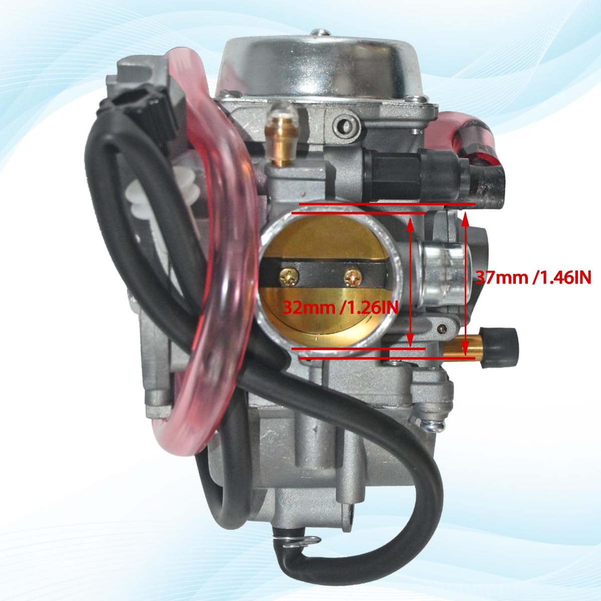 Jdllong Carburetor Fit For Suzuki Ltf400 Ltf400F Eiger 400 4X4 2X4 2002 2003 2004 2005 2006 2007 Manual 13200-38F2V Carb With Air Filter And Oil Filter