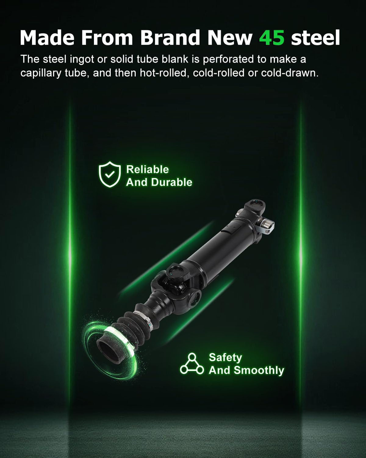 Scitoo?16.75''?Steel Rear Driveshaft Assembly Drive Shaft Prop Shaft For Jeep Tj 1997-2006,For Jeep Wrangler 1997-2006,Oe# 936-0