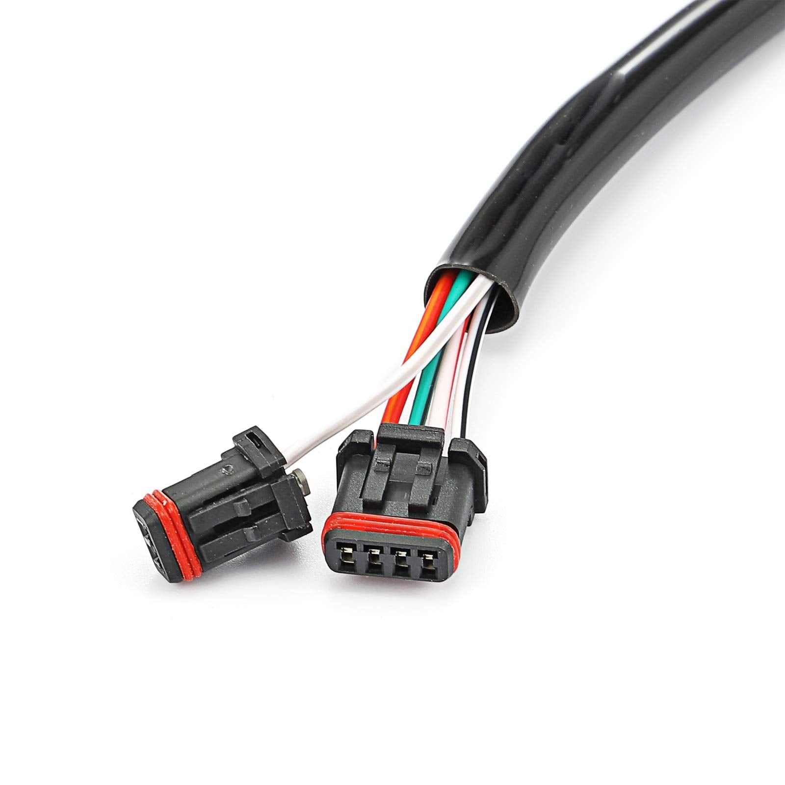 WSays Handlebar Wiring Extension Kit W/Throttle-by-Wire Extend Fit 10''-16'' Handlebar Compatible with Harley Touring Street Ele