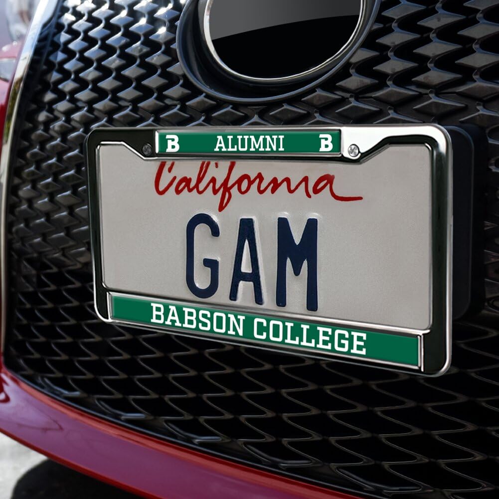 Babson College Alumni Full Size Standard License Plate Metal Frame